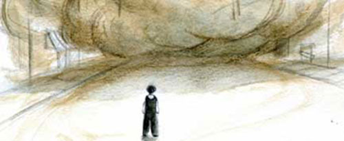 Storm in the Barn interior by Matt Phelan